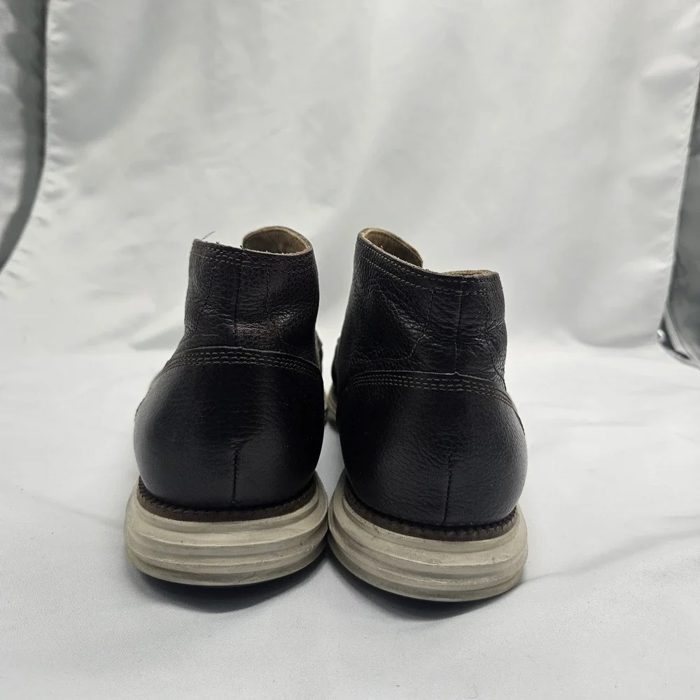 Cole Haan Grand Os Chukka Ankle Boots Men's Size 11.5 M‎ Brown Leather